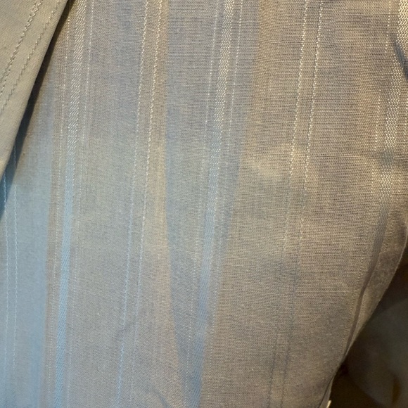 Cream Button Up with Subtle Stripe - Picture 3 of 6